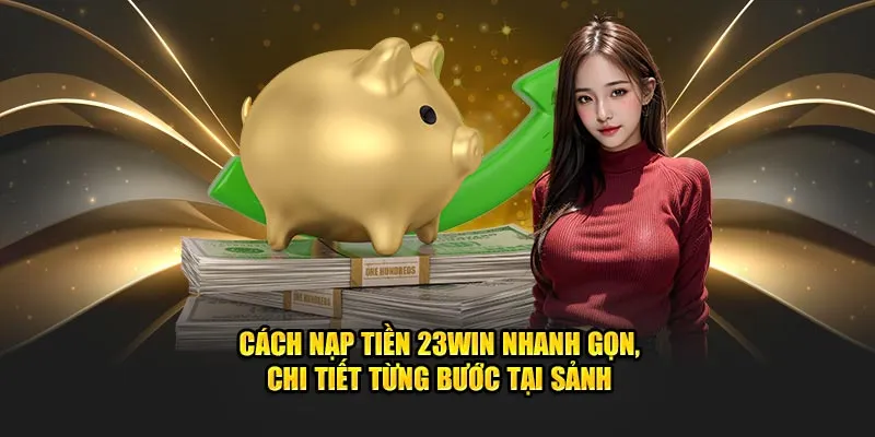 Cách nạp tiền 23win nhanh gọn, chi tiết từng bước tại sảnh